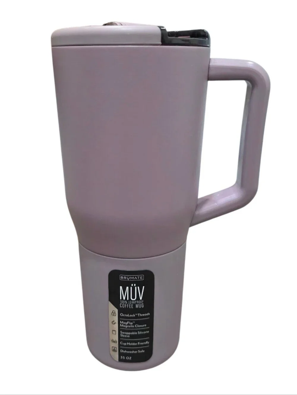 NWT BrüMate MÜV 35 oz Leakproof Insulated Hot/Cold Mug Lavender Purple